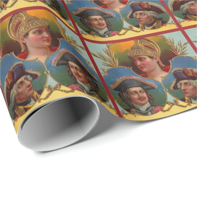 Papel De Presente César - Kaiser - impressão de etiqueta da caixa de (Ponta do rolo)