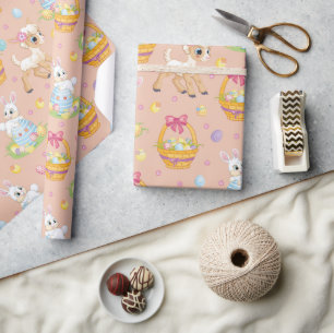 Papel De Presente Cesta de Páscoa 
