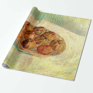Papel De Presente Cesto de Maçãs para Pissarro por Vincent van Gogh
