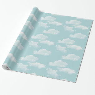 Papel De Presente Céu azul com nuvens
