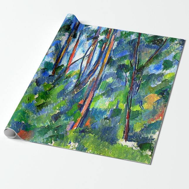 Papel De Presente Cezanne - Na Floresta (Desenrolado)