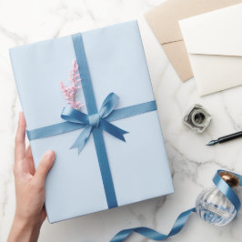 Papel De Presente Chá de Bebê Azul-Bebê