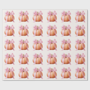 Papel De Presente Chá de Bebê Little Pumpkin – Arco Rosa Outono