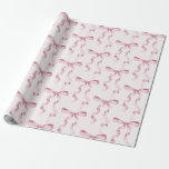 Papel De Presente Chá de Bebê ou Noiva com Laço Rosa, Festa de Anive<br><div class="desc">Eleve seu aniversário com essa Decoração de Festa com Laço Azul Coquette! Esse design atemporal adiciona um toque de elegância e charme a qualquer evento, apresentando um laço lindamente confeccionado adornado com tons azuis delicados. Essa coleção certamente impressionará seus convidados e criará memórias duradouras e é perfeita para adicionar sofisticação...</div>