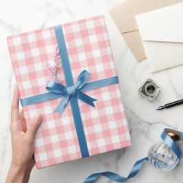 Papel De Presente Chá de Bebê Padrão de Morango 