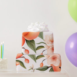 Papel De Presente Chá de Bebê Peach Fuzz