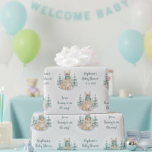 Chá de Bebê Personalizável do Coelho da Floresta d