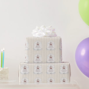 Papel De Presente Chá de Bebê Princesa Cisnezinho de Inverno