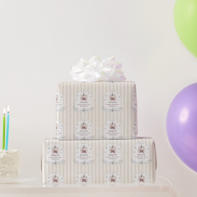 Papel De Presente Chá de Bebê Princesa Cisnezinho de Inverno (Presentes para festas)