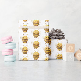 Papel De Presente Chá de Bebê Sweet Bees