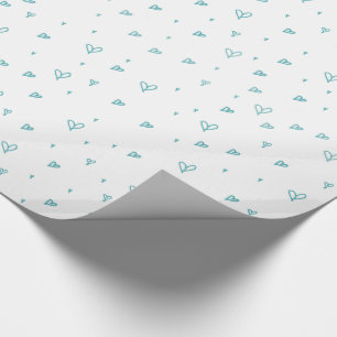 Papel De Presente Chá de fraldas azul da harmonização de teste