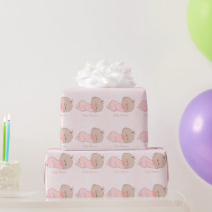 Papel De Presente Chá de fraldas da Baby Girl