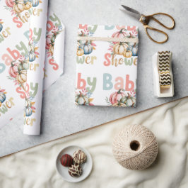 Papel De Presente Chá de fraldas de Abóbora