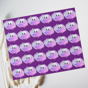 Papel De Presente Chá de fraldas de Boo Halloween Profundo e Puro Pa