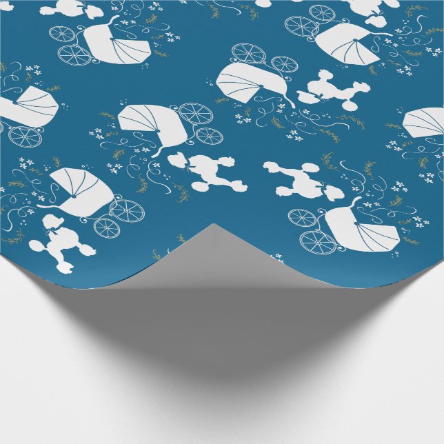 Papel De Presente Chá de fraldas De Cachorro, Garoto Azul (Ponta)