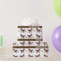 Chá de fraldas de Cavalo Ocidental Novo Bebê