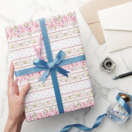 Papel De Presente Chá de fraldas de coquetes de Arco rosa