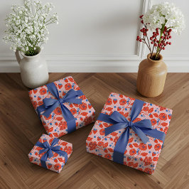 Papel De Presente Chá de fraldas de morango de morango doce e doce