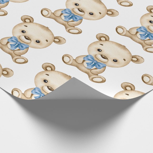 Papel De Presente Chá de fraldas do Bear Boy do Teddy Bear (Ponta)