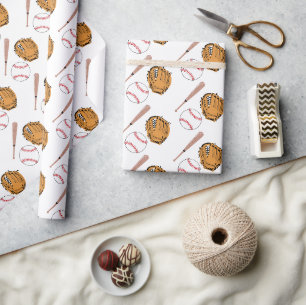 Papel De Presente Chá de fraldas do Little Rookie Boy do Baseball Sp