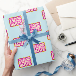 Papel De Presente Chá de fraldas Twin para a Paz e o Amor