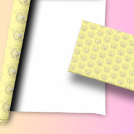 Papel De Presente Chá de fraldas Whimsical Bee Wreath