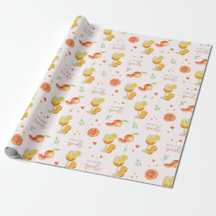 Papel De Presente Chá de Noiva Amor à Primeira Spritz Cítrico