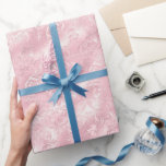 Papel De Presente Chá de Noiva Elegante Rosa Bege Glam<br><div class="desc">Chá de Noiva Elegante Rosa Bege Glam</div>