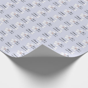 Papel De Presente Chá de noiva floral de lavanda