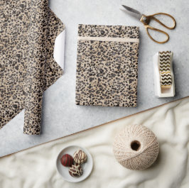 Papel De Presente Chá de Noiva Moderno Estampa de Animal Leopardo
