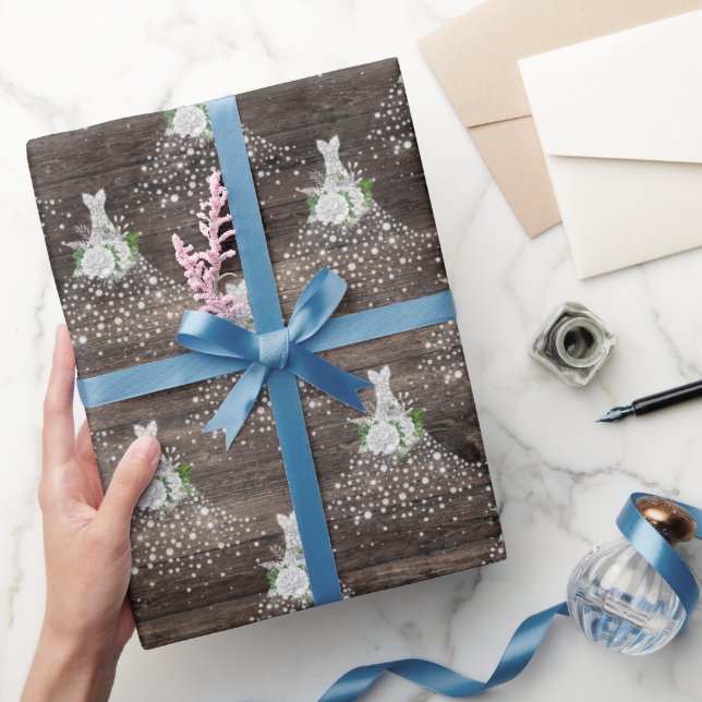 Papel De Presente Chá de noiva Vestido de noiva festa rústica (Presentear)