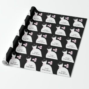 Papel De Presente Chá de panela Rosa de Casamento