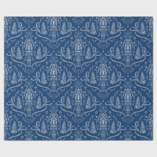 Papel De Presente Chalk nutcracker doodle Christmas