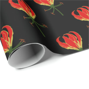 Papel De Presente Chama Lily Gloriosa