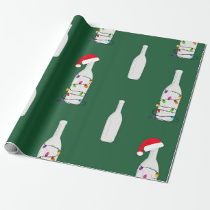 Papel De Presente champanhe verde de natal