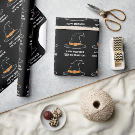Papel De Presente Chapéu de Bruxa Laranja Chapéu de Bruxa Feliz Hall
