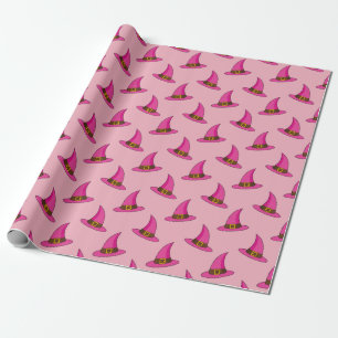 Papel De Presente Chapéu de Bruxa Rosa