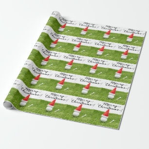Papel De Presente Chapéu de golfe e chá sobre grama verde para o Nat