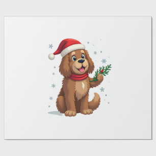Papel De Presente Chapéu de Papai Noel de Terra Nova