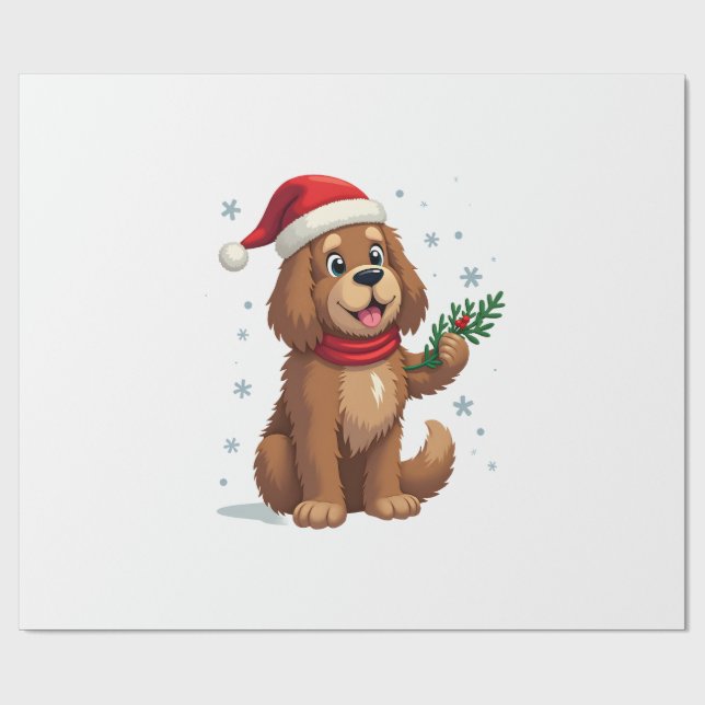 Papel De Presente Chapéu de Papai Noel de Terra Nova (Aberto)