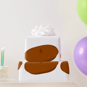 Papel De Presente Chapéu Francês Brown Beret Minimalista