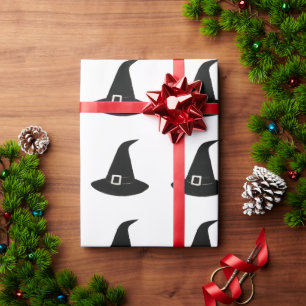 Papel De Presente Chapéu Pontiagudo Místico – Ilustração com Pincel 