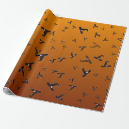 Papel De Presente Chapéus de Bruxa de Halloween