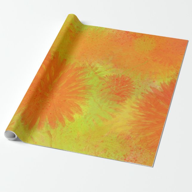 Papel De Presente chardon jaune  (Desenrolado)