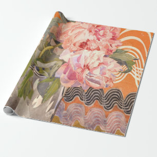 Papel De Presente Charles Rennie Mackintosh - Peonies