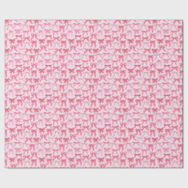 Papel De Presente charming pink bow pattern