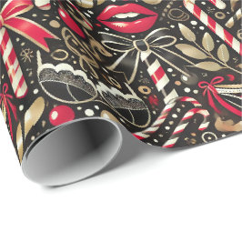 Papel De Presente Cheeky and Elegant Adult Christmas Wrapping Paper