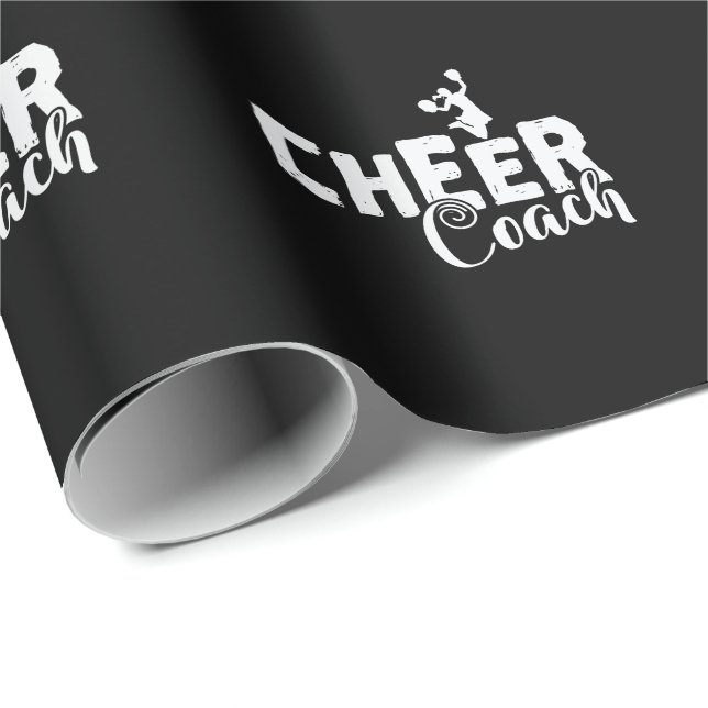 Papel De Presente Cheer Coach Cheerleader Sport turnen anfeuern (Ponta do rolo)