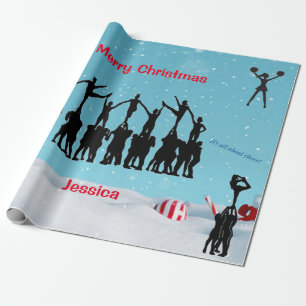 Papel De Presente Cheerleader "Feliz Natal"