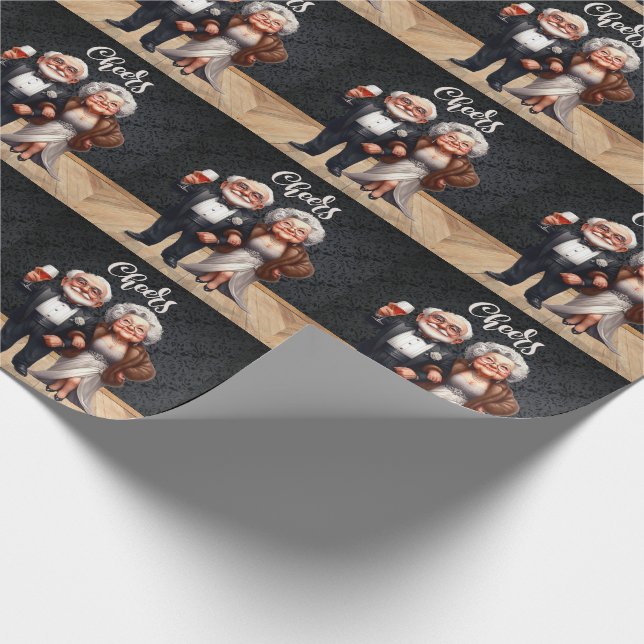 Papel De Presente Cheers Engraçado Vestido para a cidade (Ponta)